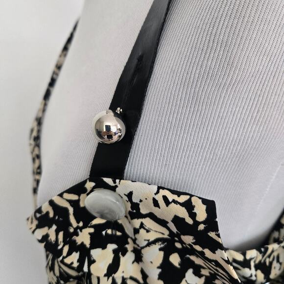 Proenza Schouler Asymmetrical Pleated Top Silk Floral Edgy Chain Women 6 - Picture 6 of 13